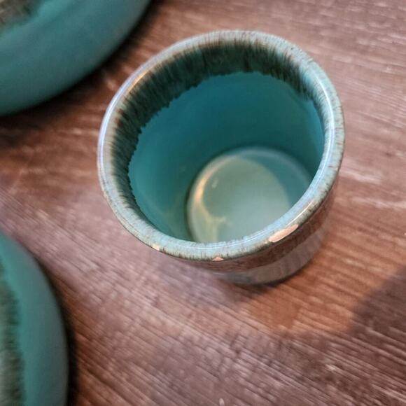 Jaska of California Cascade Ware Blue with Brown Drip Vintage 2 serving Bowls - Picture 15 of 16